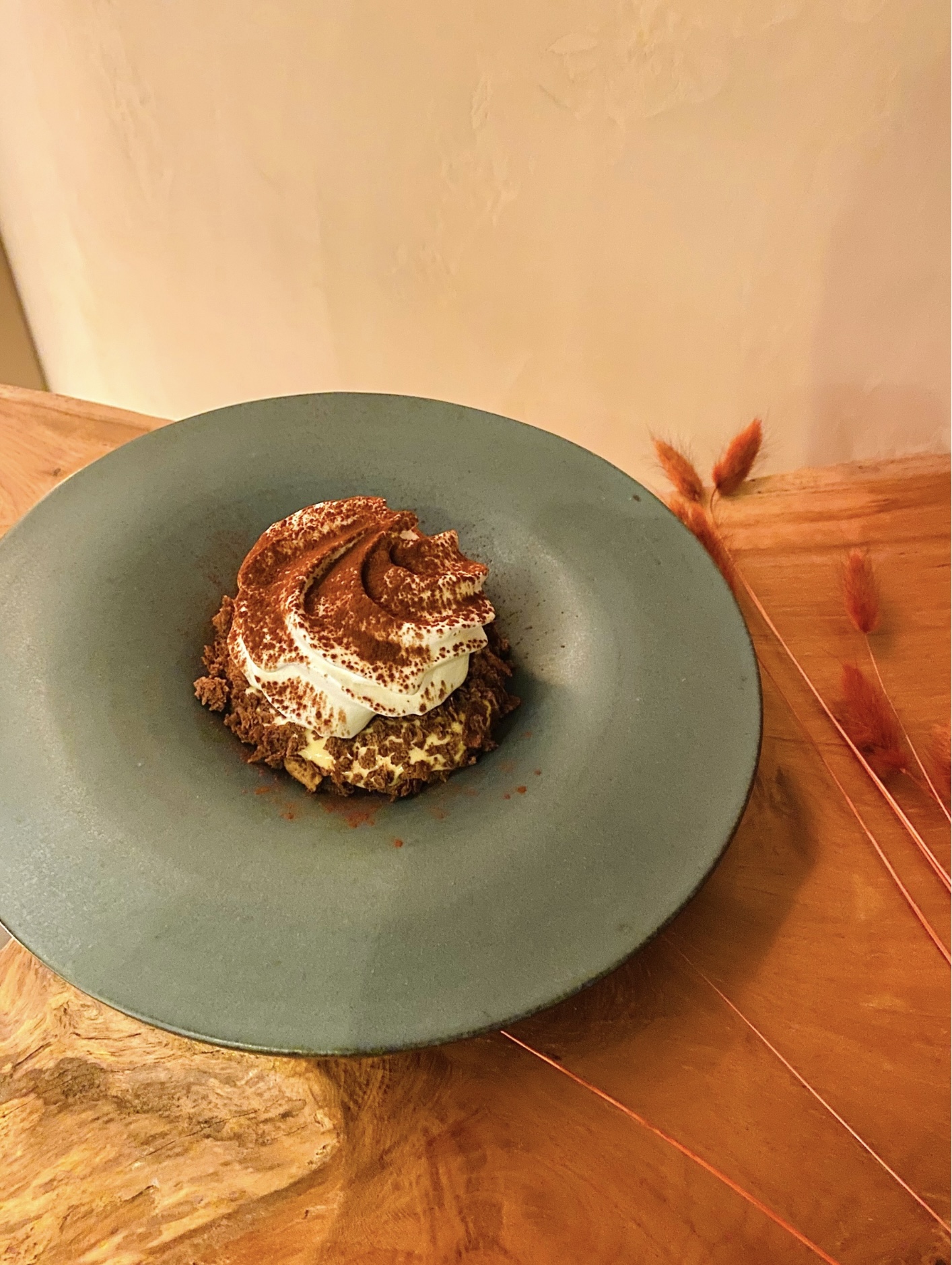 Orange, Crispy chocolate, Mascarpone, Espresso